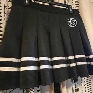 Spencer's elastic waist pleated pentagram cheer skirt XL